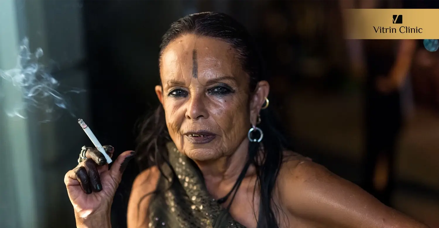 Signs of Professional Dental Work in Michele Lamy's Smile