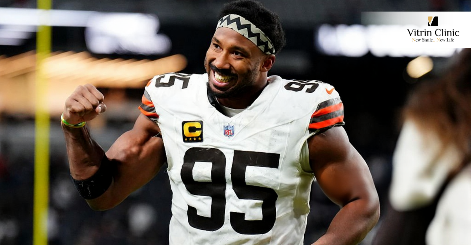 Myles Garrett smile