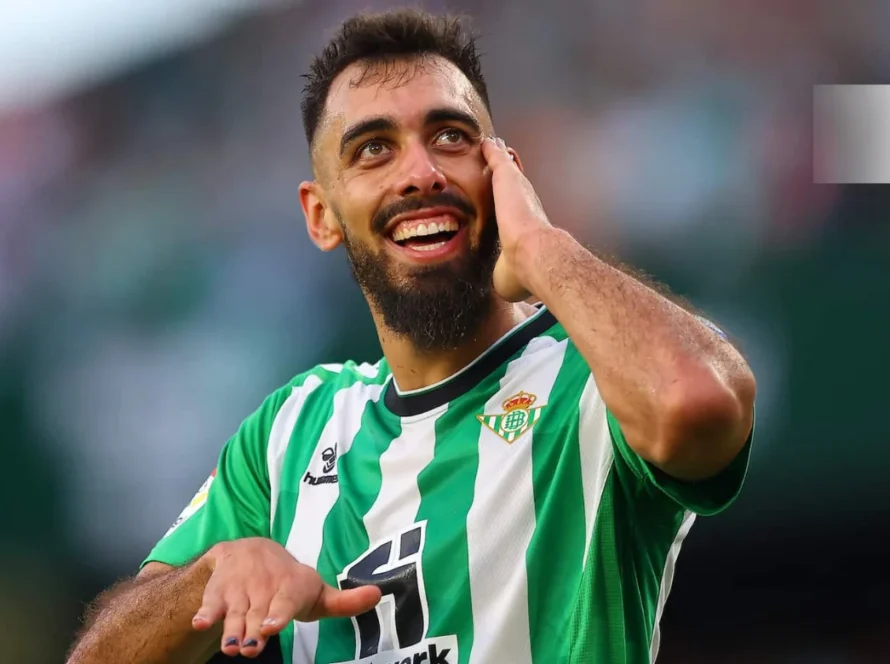 Sorriso de Borja Iglesias