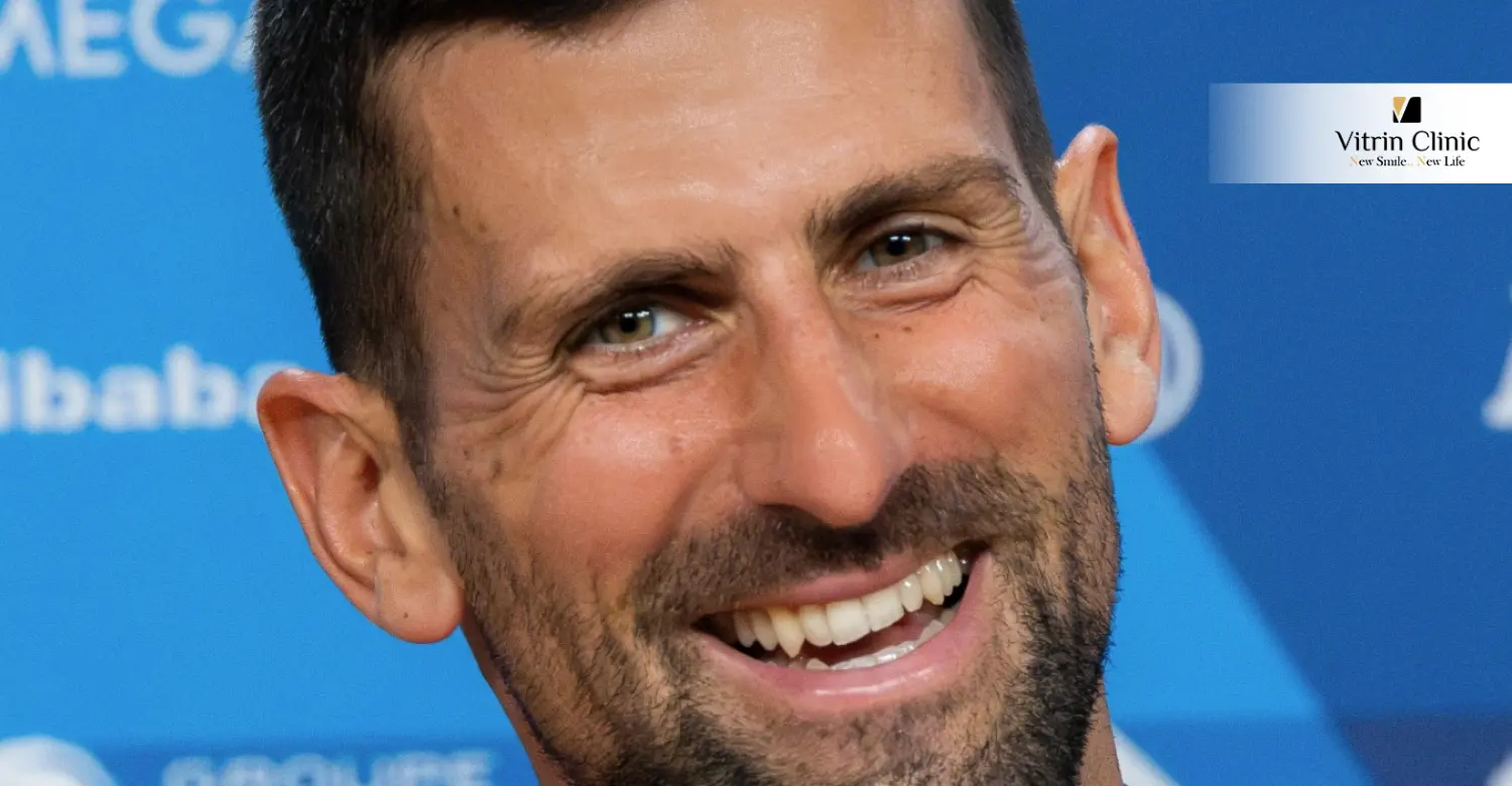 Le Sourire de Novak Djokovic sur le Court